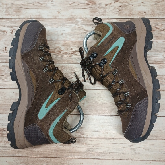 Northside Waterproof Hiking Shoes Trail Boots Brown Tan Aqua Women's Size 7 - Picture 5 of 11